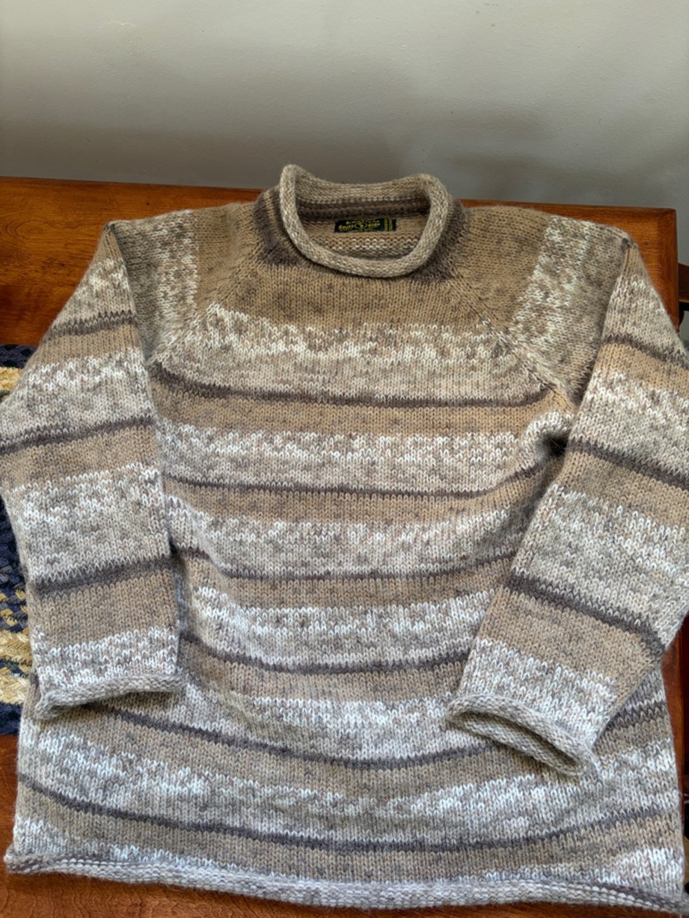 American South Side Alpaca Wool Women's Crewneck Sweater